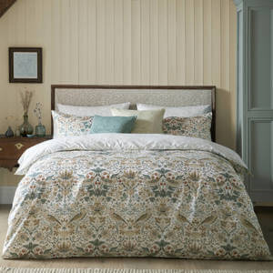 William Morris At Home Strawberry Thief Duvet Cover Set